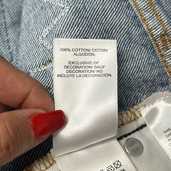 Lucky Brand Women Blue Denim “So Lucky" Distressed Cutoff Jean Shorts Size 2/26 - Picture 9 of 12